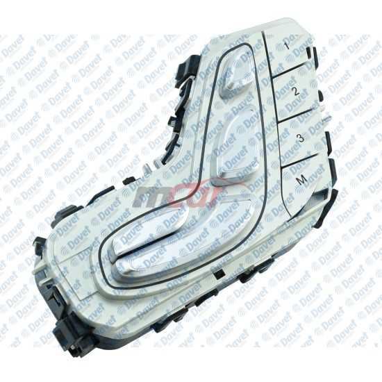 MCAR AN-558SR Koltuk Ayar Dugmesi Sag Beyaz Isik W213  ####